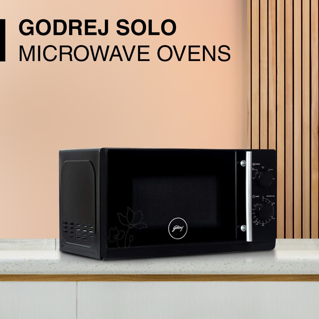 Godrej 20 L Multi Distribution System for Even and Faster Cooking With 5 Power Levels Solo Microwave Oven