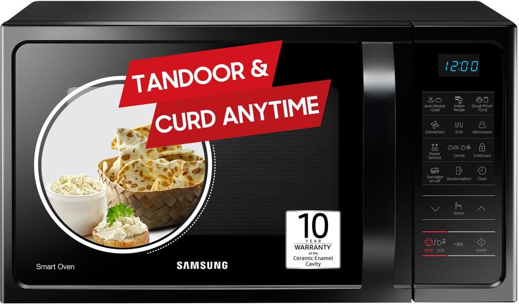 Samsung 28 L Curd Making, Pre heat, Eco Mode, Power Defrost, Auto Cook Convection Microwave Oven