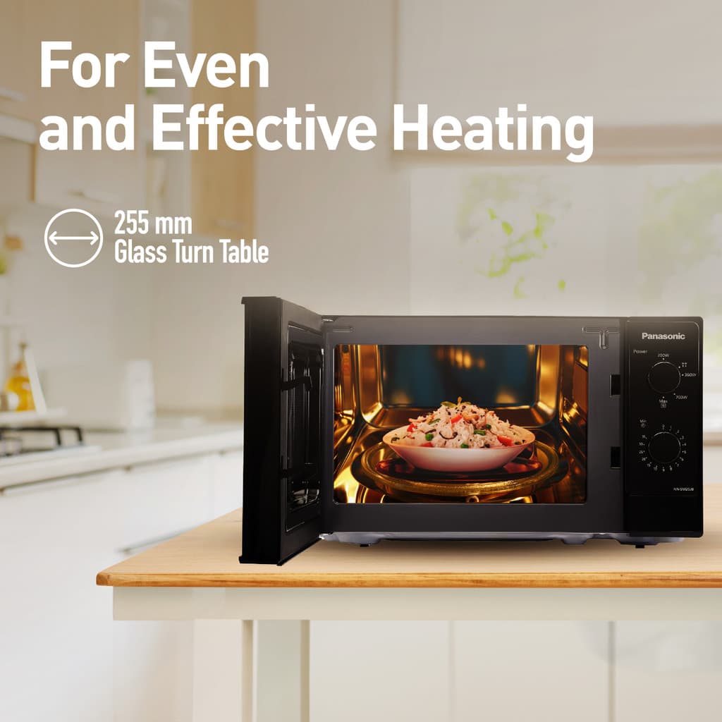 Panasonic 20 L Epoxy Gray Cavity Coating, Auto Cook Recipes Solo Microwave Oven