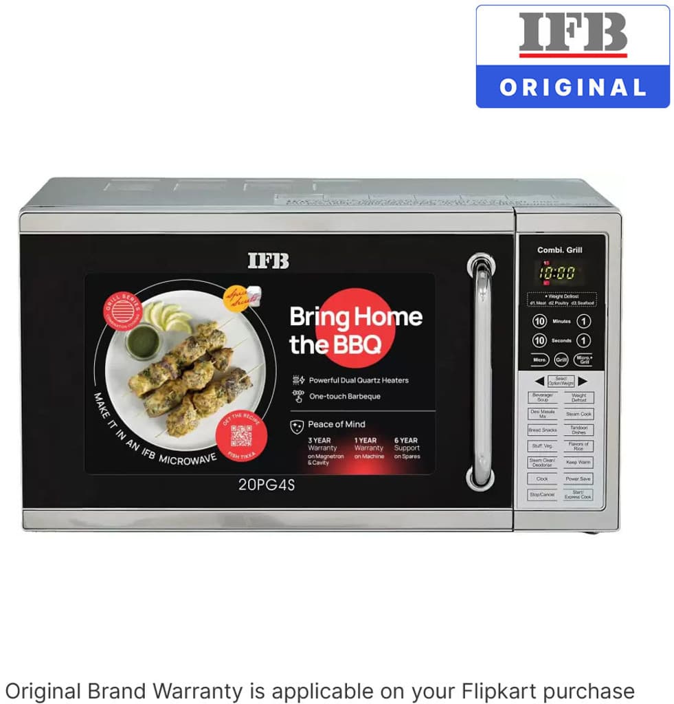IFB 20 L Dual Quartz Heater, One Touch bar-be-que Grill Microwave Oven
