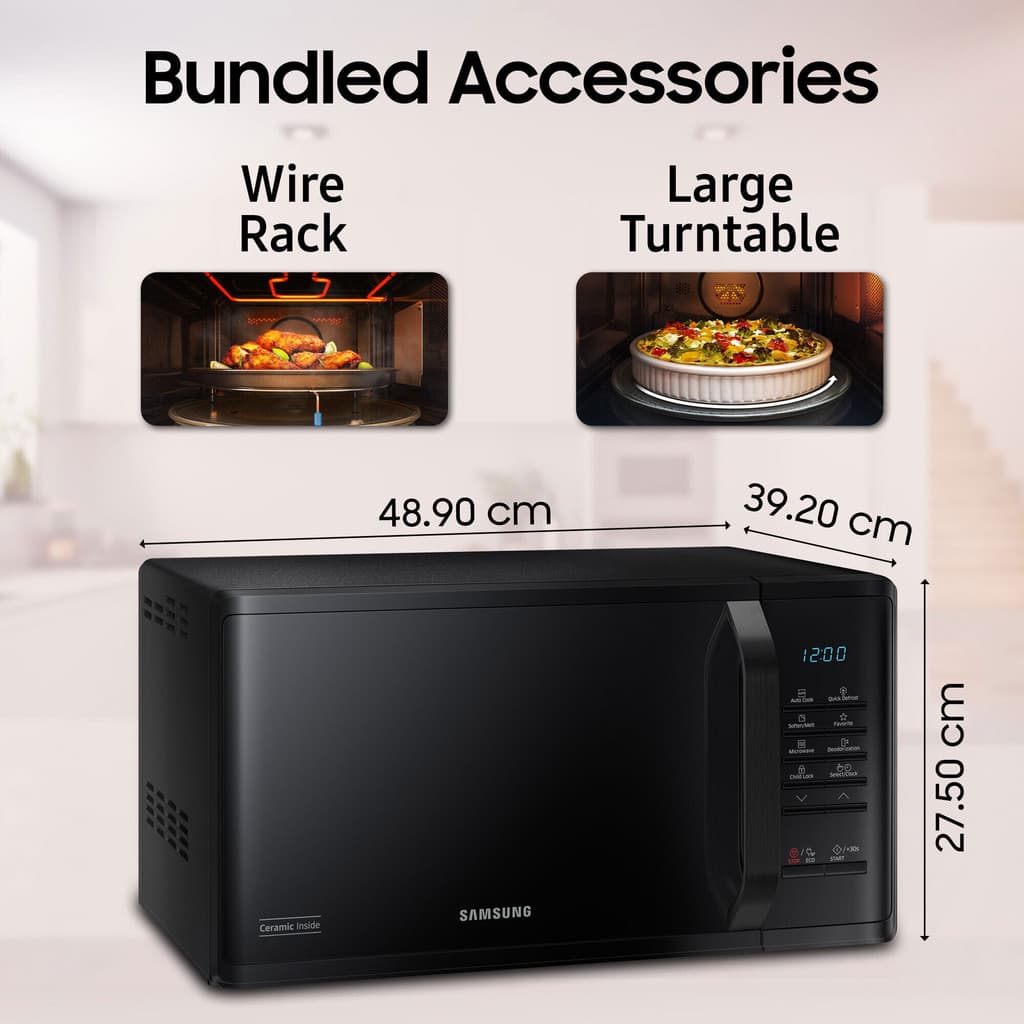 Samsung 23 L Ceramic cavity, Keep warm Grill Microwave Oven