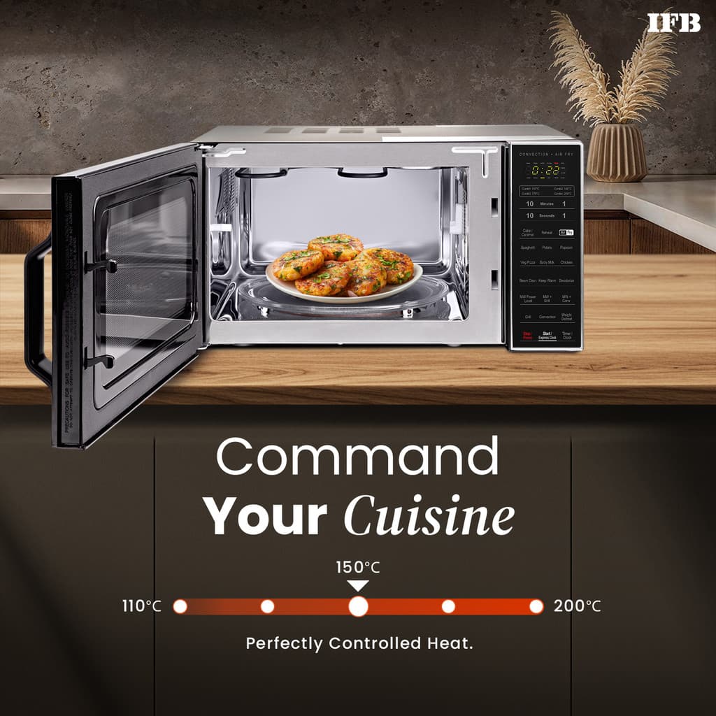 IFB 23 L Air Fry, 71 Standard Cook Menus, Steam Clean, Weight Defrost, Grill & Multi-Stage Cooking Convection Microwave Oven