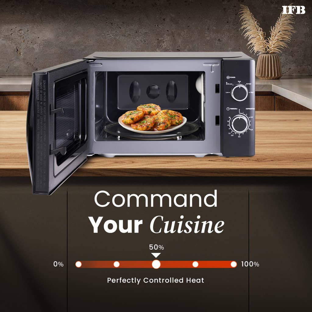 IFB 20 L Mechanical Knob Control, 5 Power Levels, Weight Defrost, Overheating Protection, Child Safety Lock Solo Microwave Oven