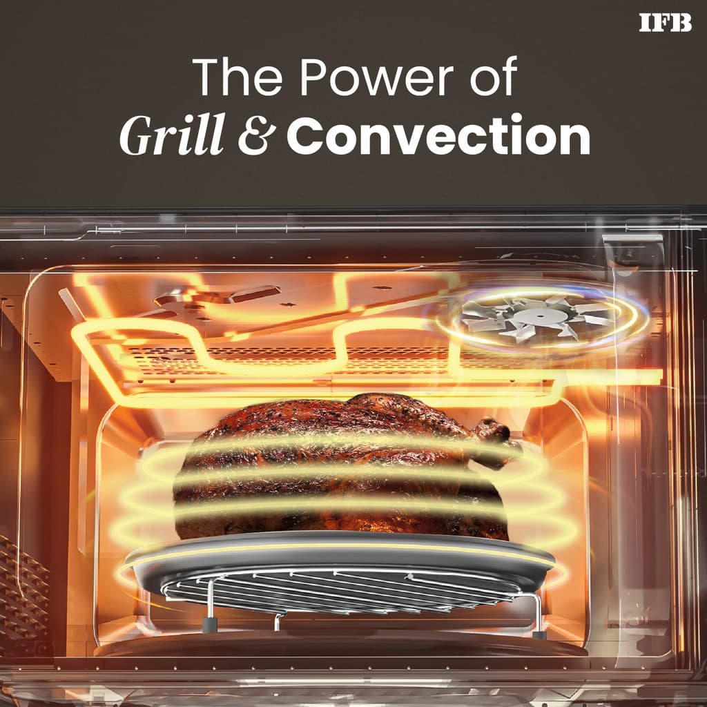 IFB 23 L Air Fry, 71 Standard Cook Menus, Steam Clean, Weight Defrost, Grill & Multi-Stage Cooking Convection Microwave Oven