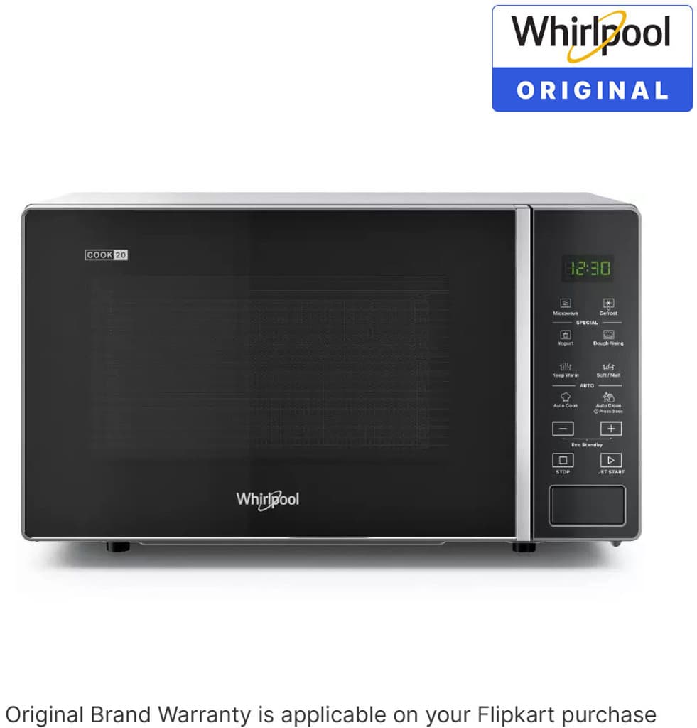Whirlpool 20 L 18 Auto Cook Recipes, Feather Touch Membrane Solo Microwave Oven