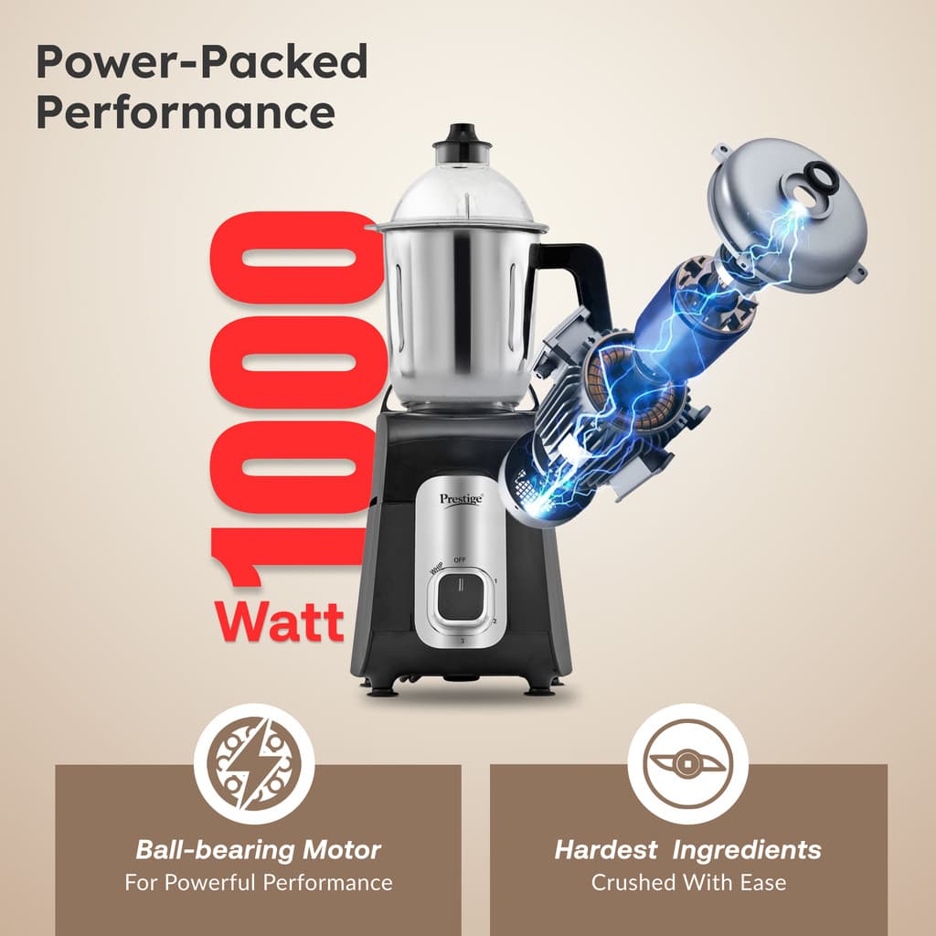 Prestige All-in-One 1000 W Juicer Mixer Grinder