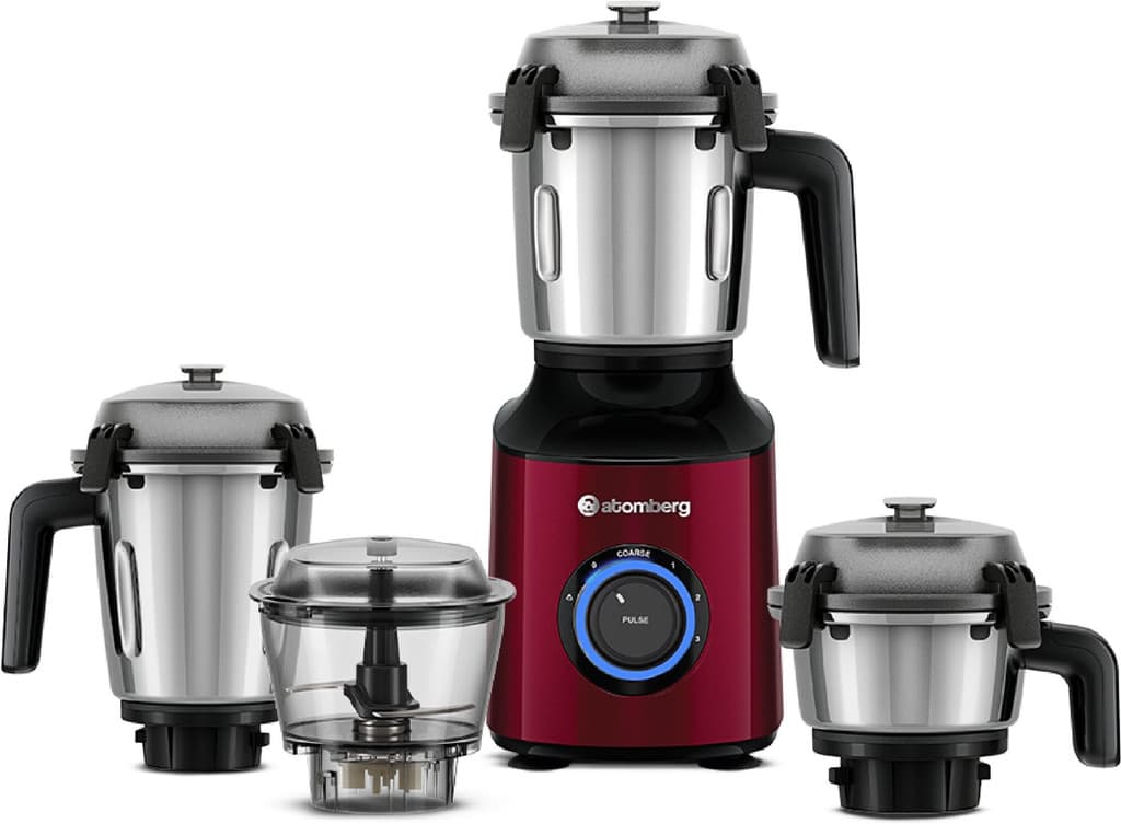 Atomberg Zenova MG With Unique Coarse Mode | Intelligent Powerful BLDC Motor | 550 W Mixer Grinder