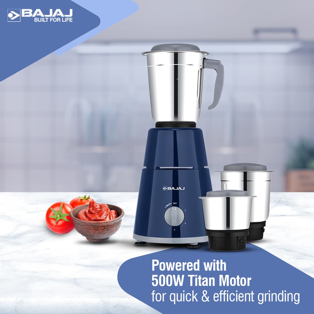 BAJAJ GX 1 500 W Juicer Mixer Grinder