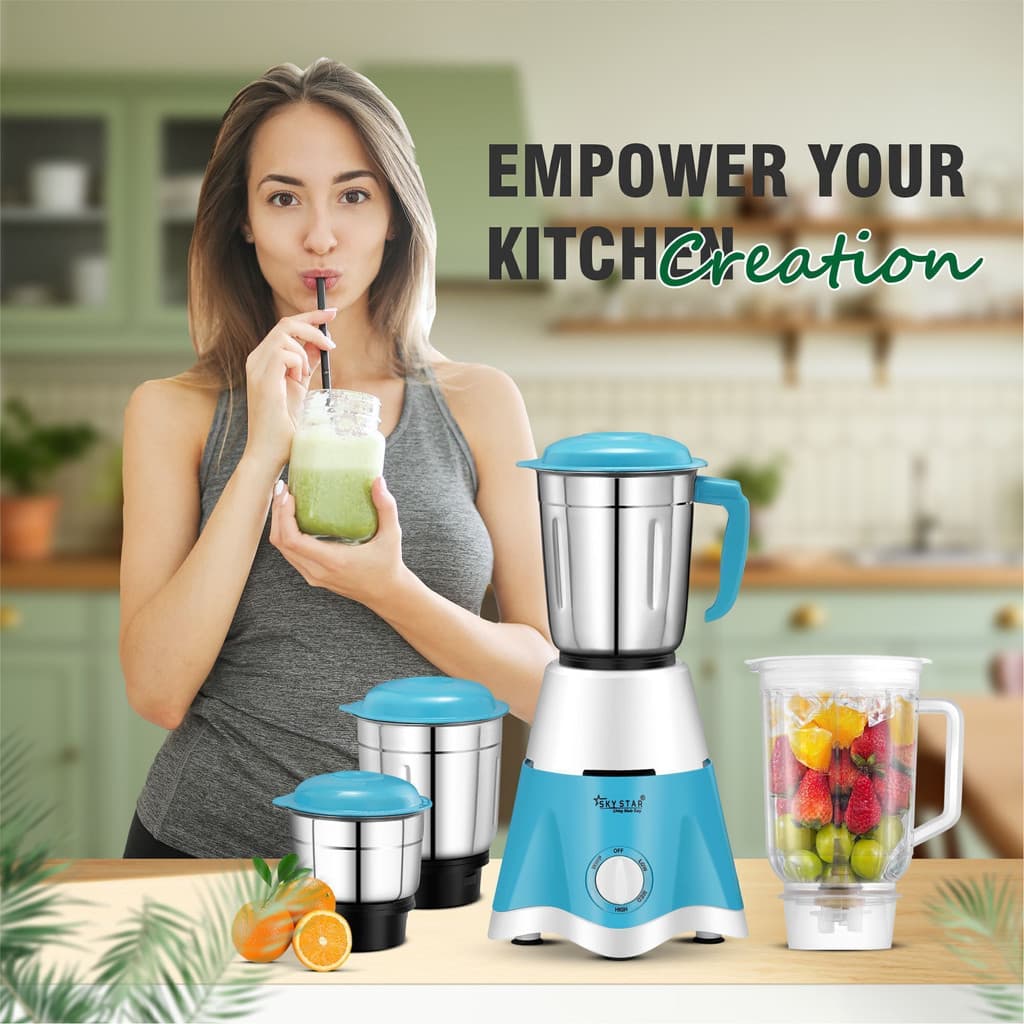 Skystar Supreme Elegant 750 W Juicer Mixer Grinder
