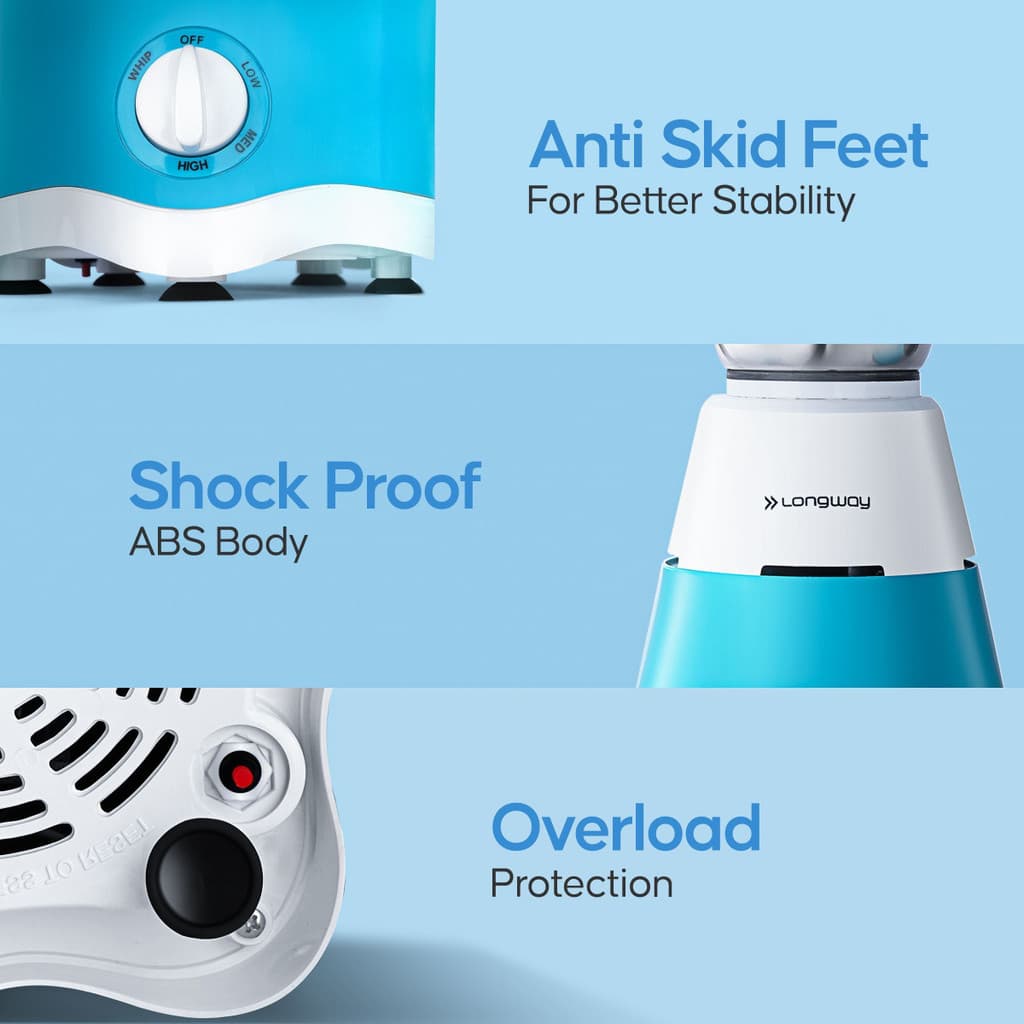 Longway Super Dlx 750 W Juicer Mixer Grinder