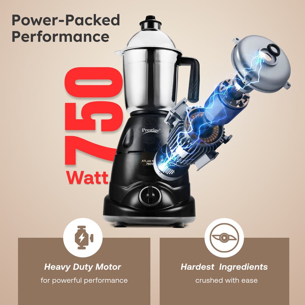 Prestige Plus 750 W Juicer Mixer Grinder