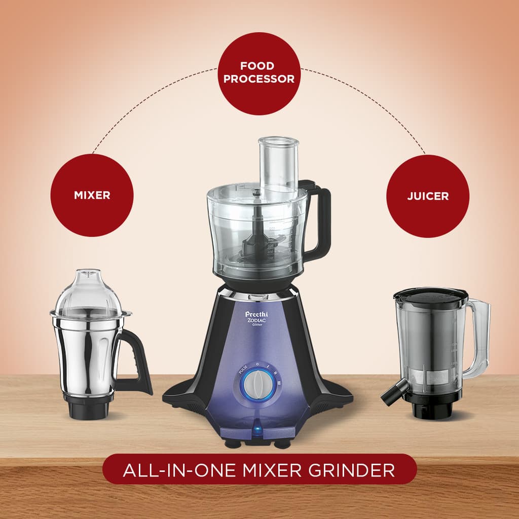 Preethi Zodiac 750 W Juicer Mixer Grinder