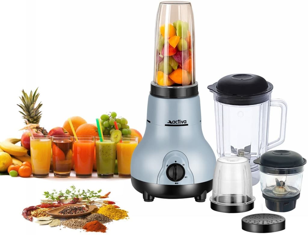 ACTIVA 4 Jars 500 W Juicer Mixer Grinder