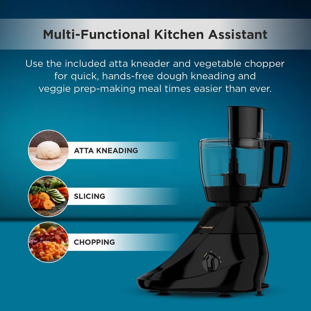 Butterfly Rapid Food Processor 750 W Juicer Mixer Grinder