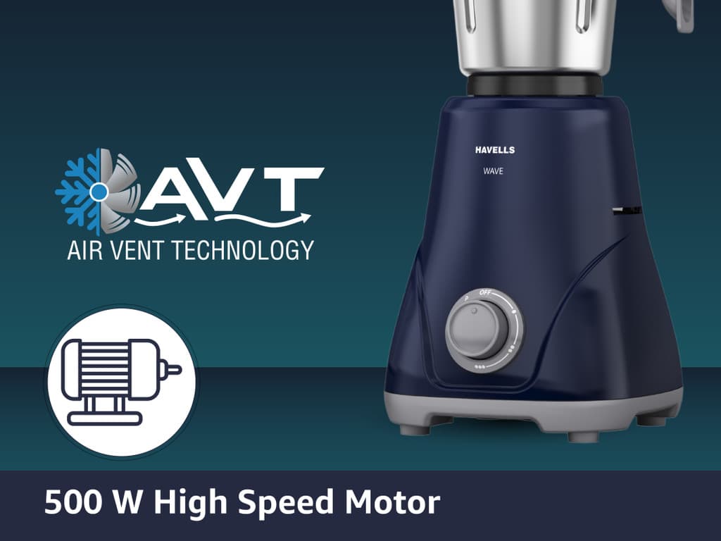 HAVELLS Wave 500 W Mixer Grinder