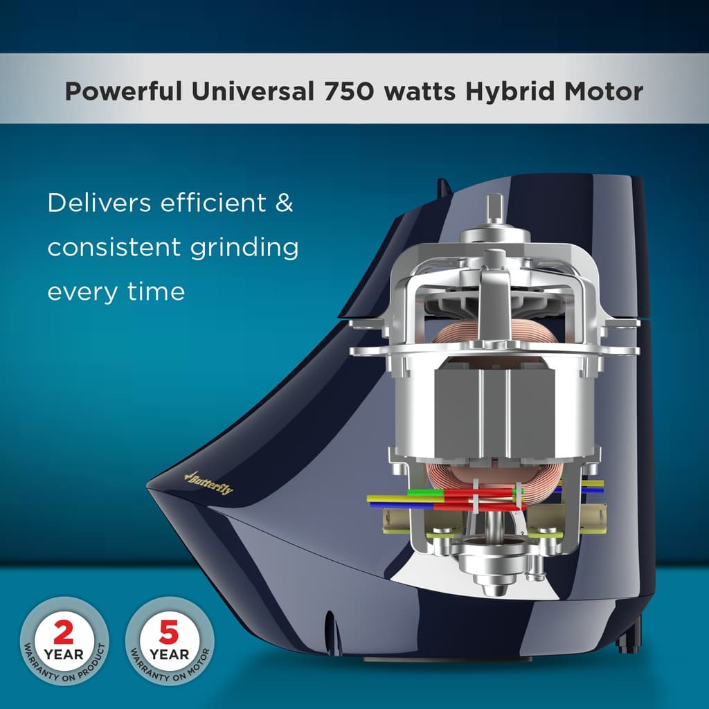 Butterfly Plus 750 W Juicer Mixer Grinder