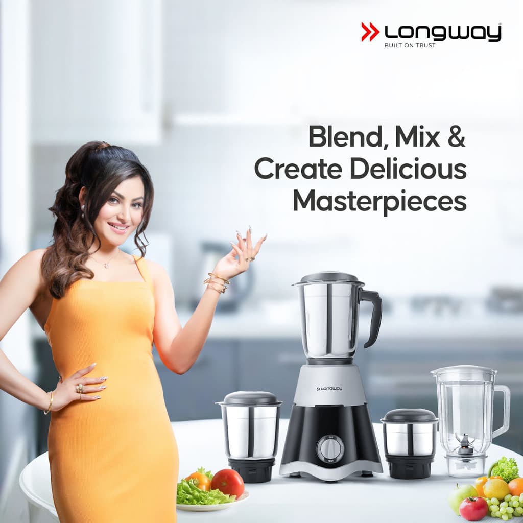 Longway Super Dlx 750 W Juicer Mixer Grinder