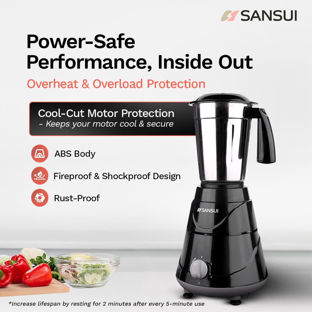 Sansui Pro 500 W Juicer Mixer Grinder