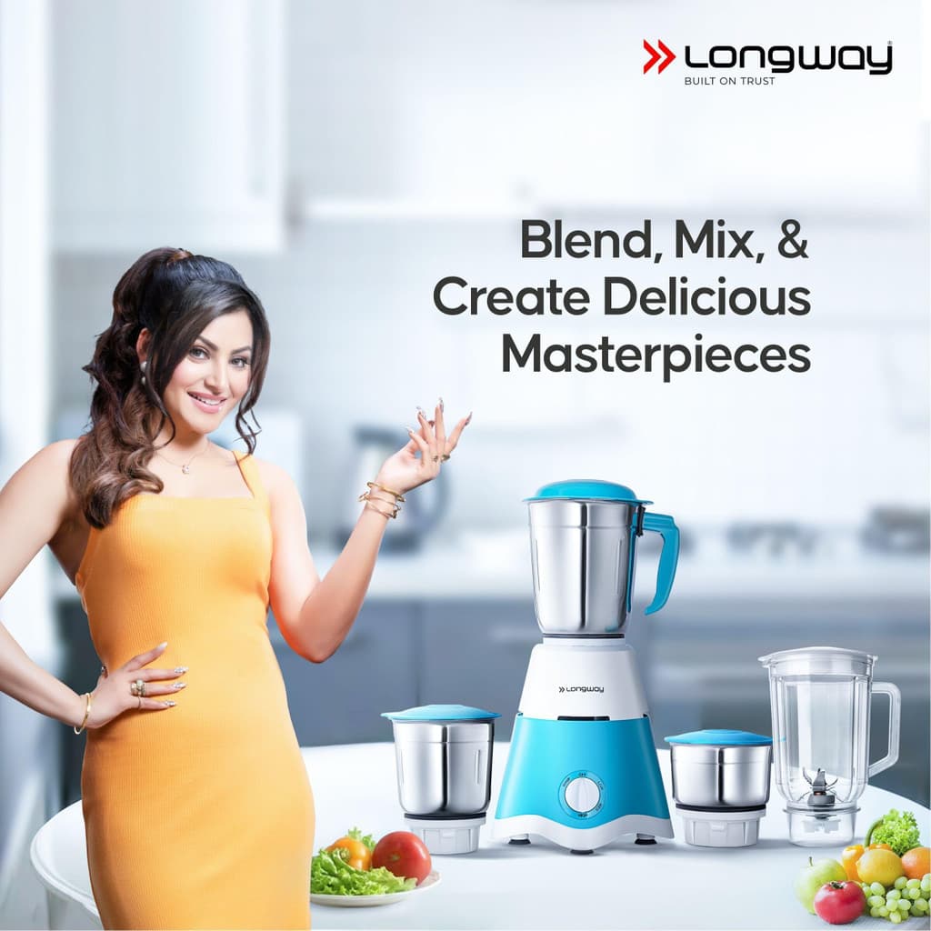 Longway Super Dlx 750 W Juicer Mixer Grinder