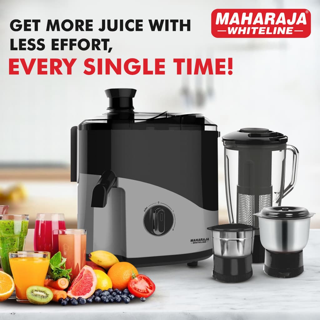 MAHARAJA WHITELINE Odacio Plus 550 W Juicer Mixer Grinder