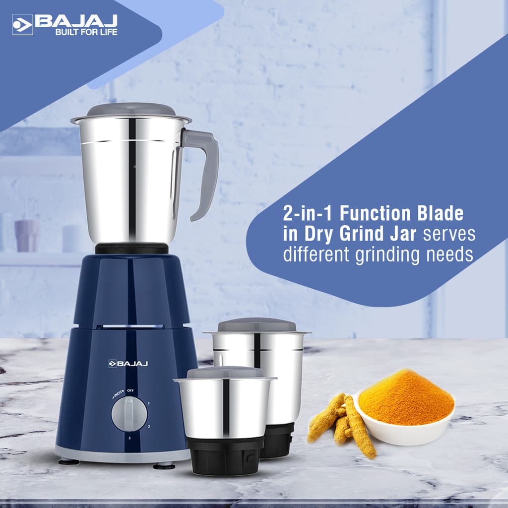 BAJAJ GX 1 500 W Juicer Mixer Grinder