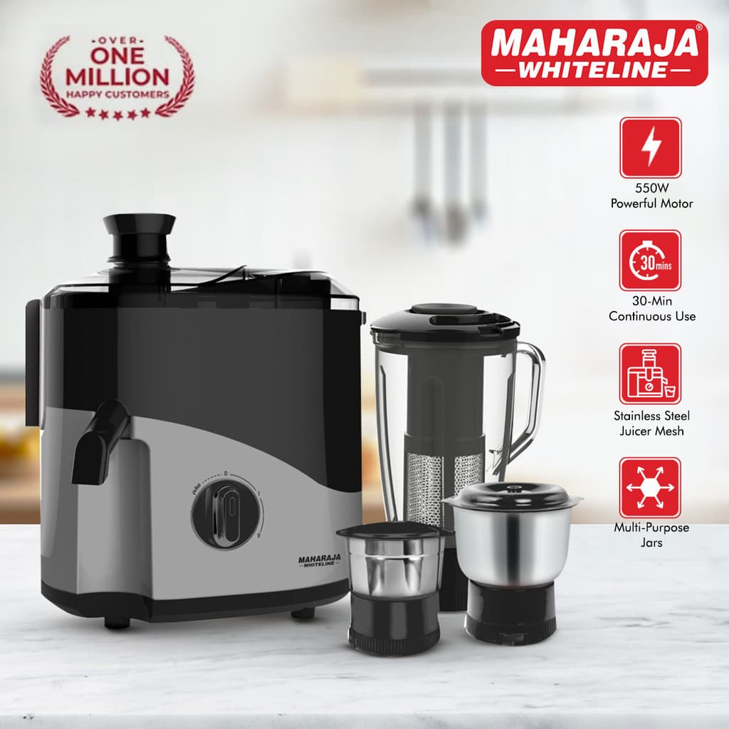 MAHARAJA WHITELINE Odacio Plus 550 W Juicer Mixer Grinder