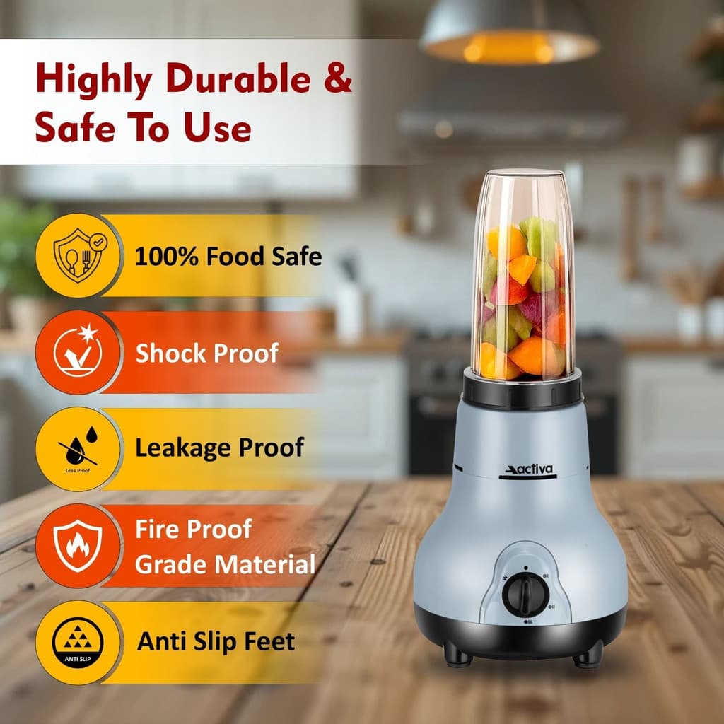 ACTIVA 4 Jars 500 W Juicer Mixer Grinder