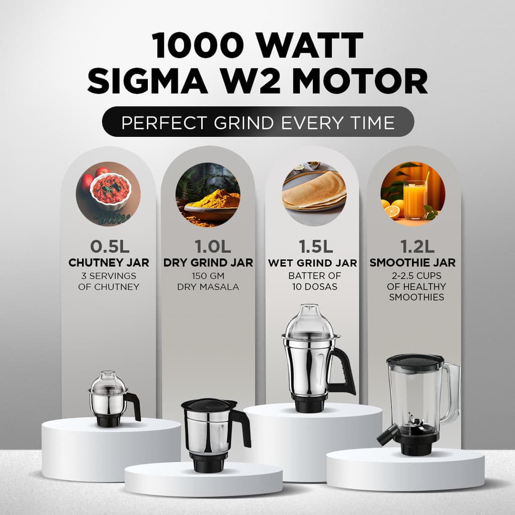 Preethi Boltz 1000 W Juicer Mixer Grinder