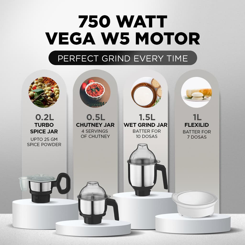 Preethi Zion 750 W Juicer Mixer Grinder