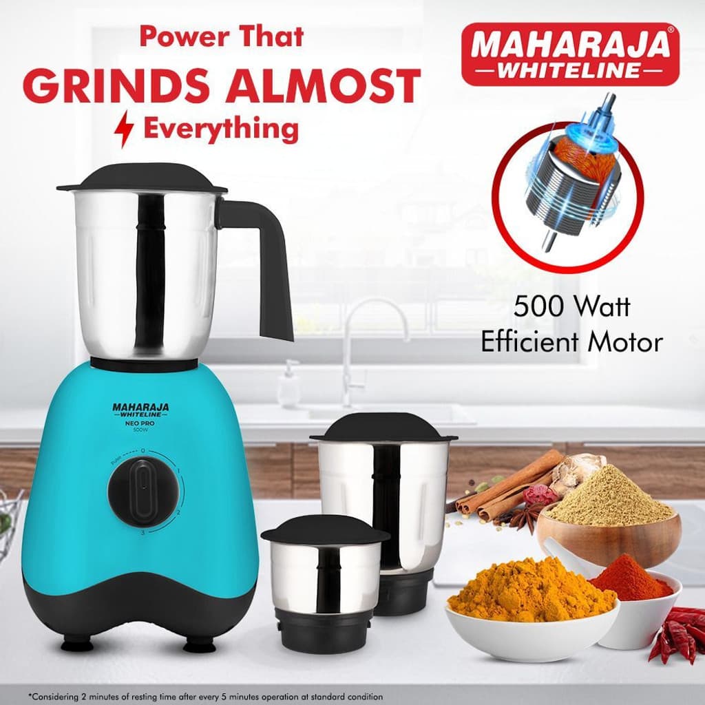MAHARAJA WHITELINE MX-261 500 W Mixer Grinder