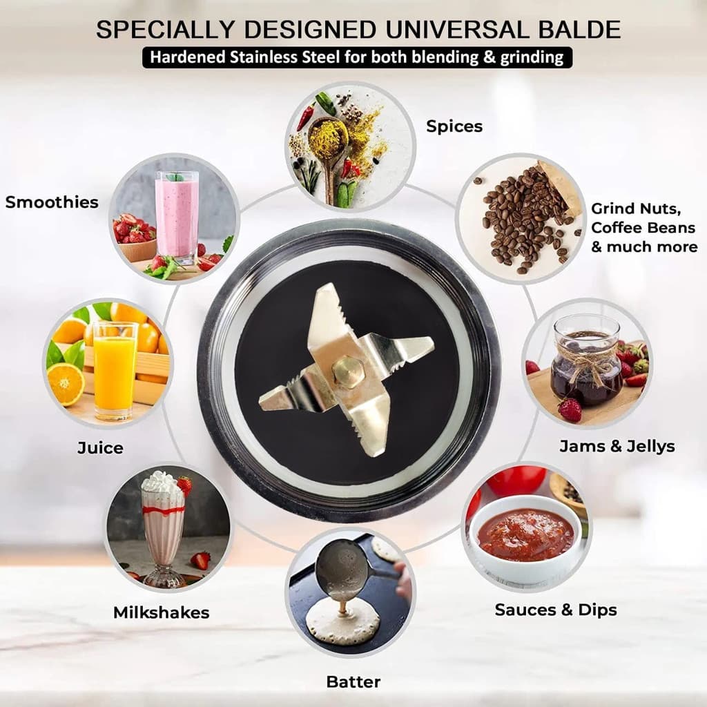 ACTIVA 4 Jars 500 W Juicer Mixer Grinder