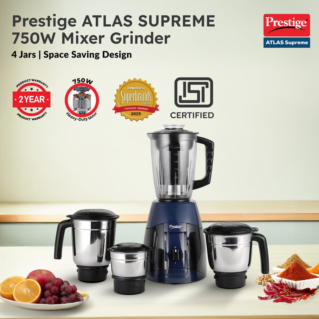 Prestige Supreme 750 W Juicer Mixer Grinder