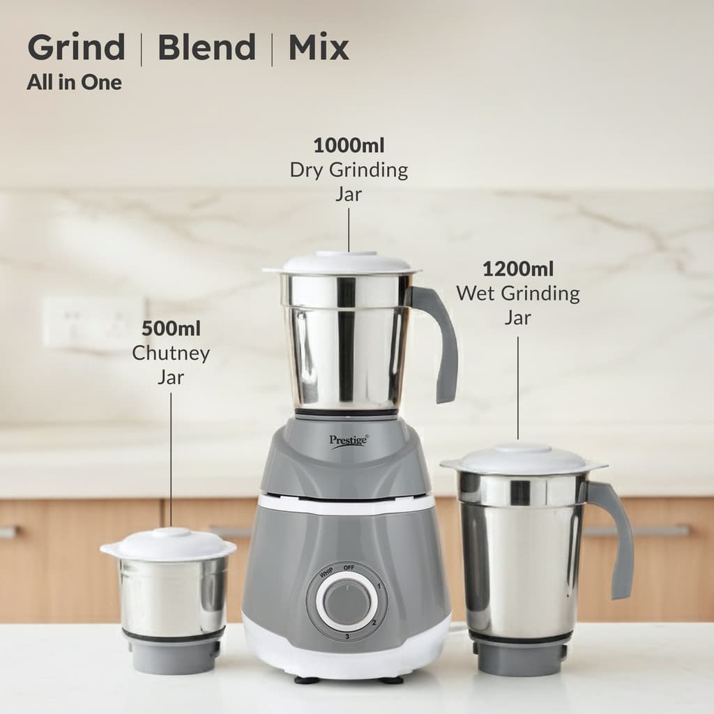 Prestige Classic 500 W Juicer Mixer Grinder