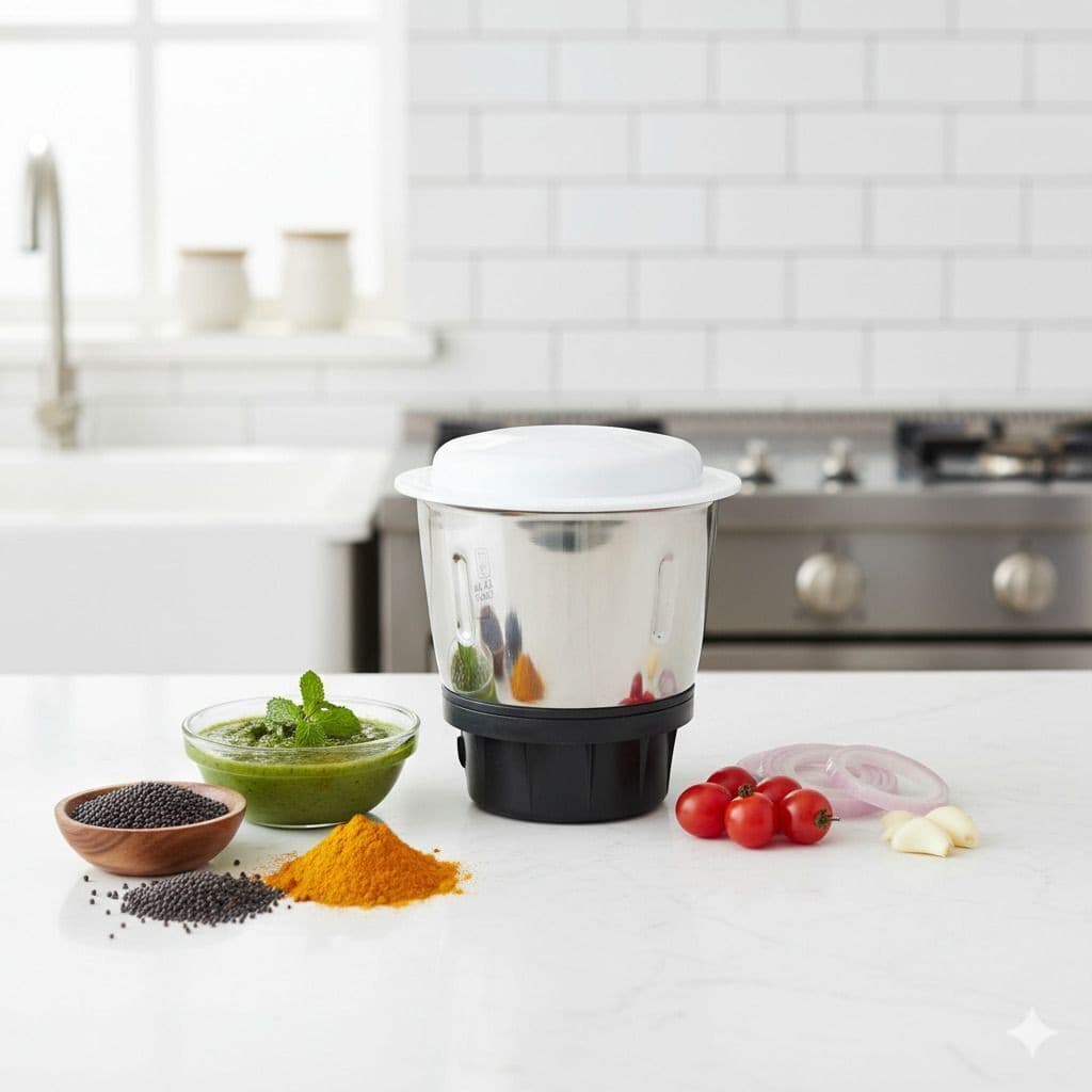 BAJAJ GX7/8 PX71M Chutney Grinding Jar – Compatible with 50 Mixer Grinder Models Mixer Juicer Jar