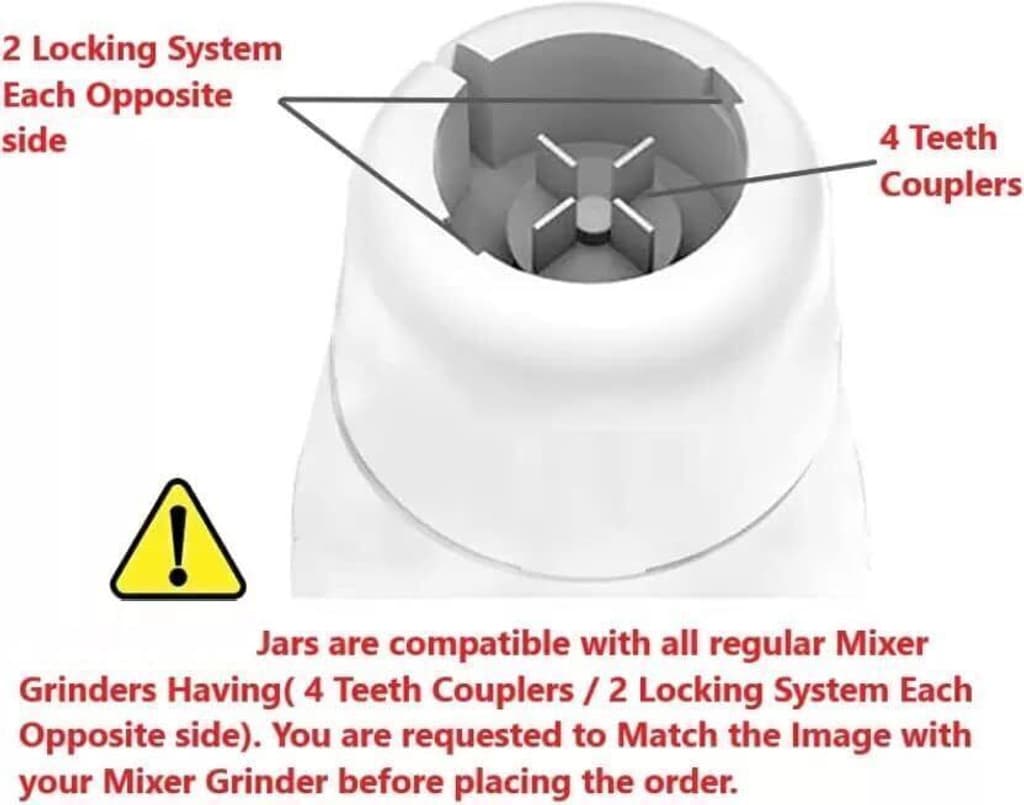 BAJAJ GX7/8 PX71M Chutney Grinding Jar – Compatible with 50 Mixer Grinder Models Mixer Juicer Jar