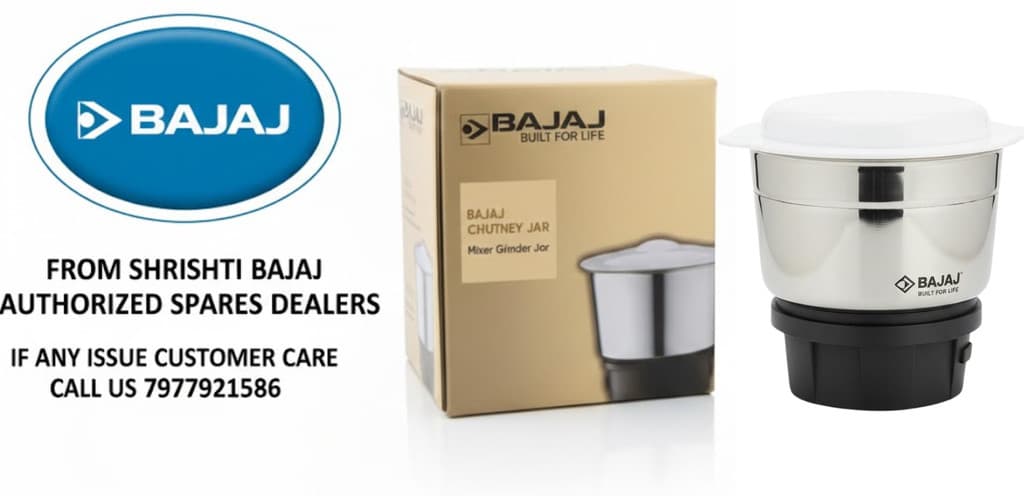 BAJAJ Compatible with 50+MR Mixer Grinder Models | Original Replacement Jar Mixer Juicer Jar