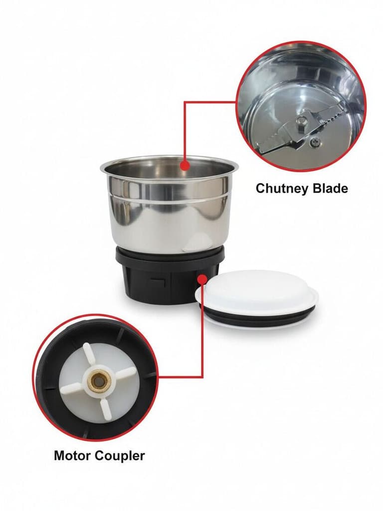 BAJAJ Compatible with 50+MR Mixer Grinder Models | Original Replacement Jar Mixer Juicer Jar