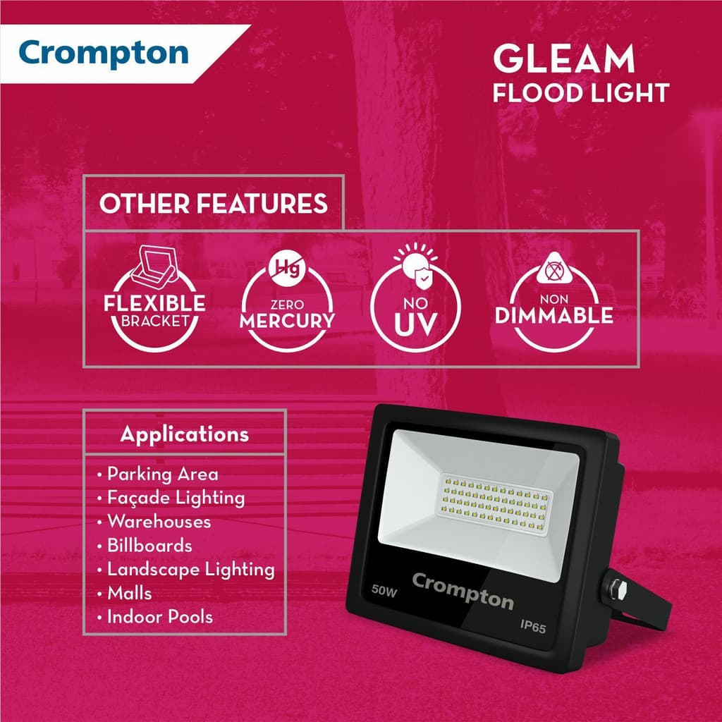 Crompton IP65 FLOOD LIGHT-30W Flood Light Outdoor Lamp