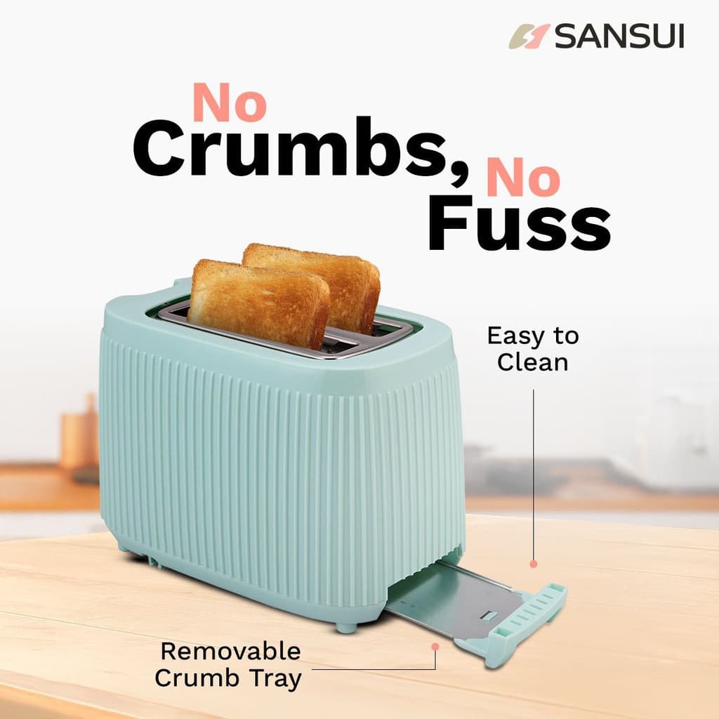 Sansui Prima 2 Slice 600 W Pop Up Toaster