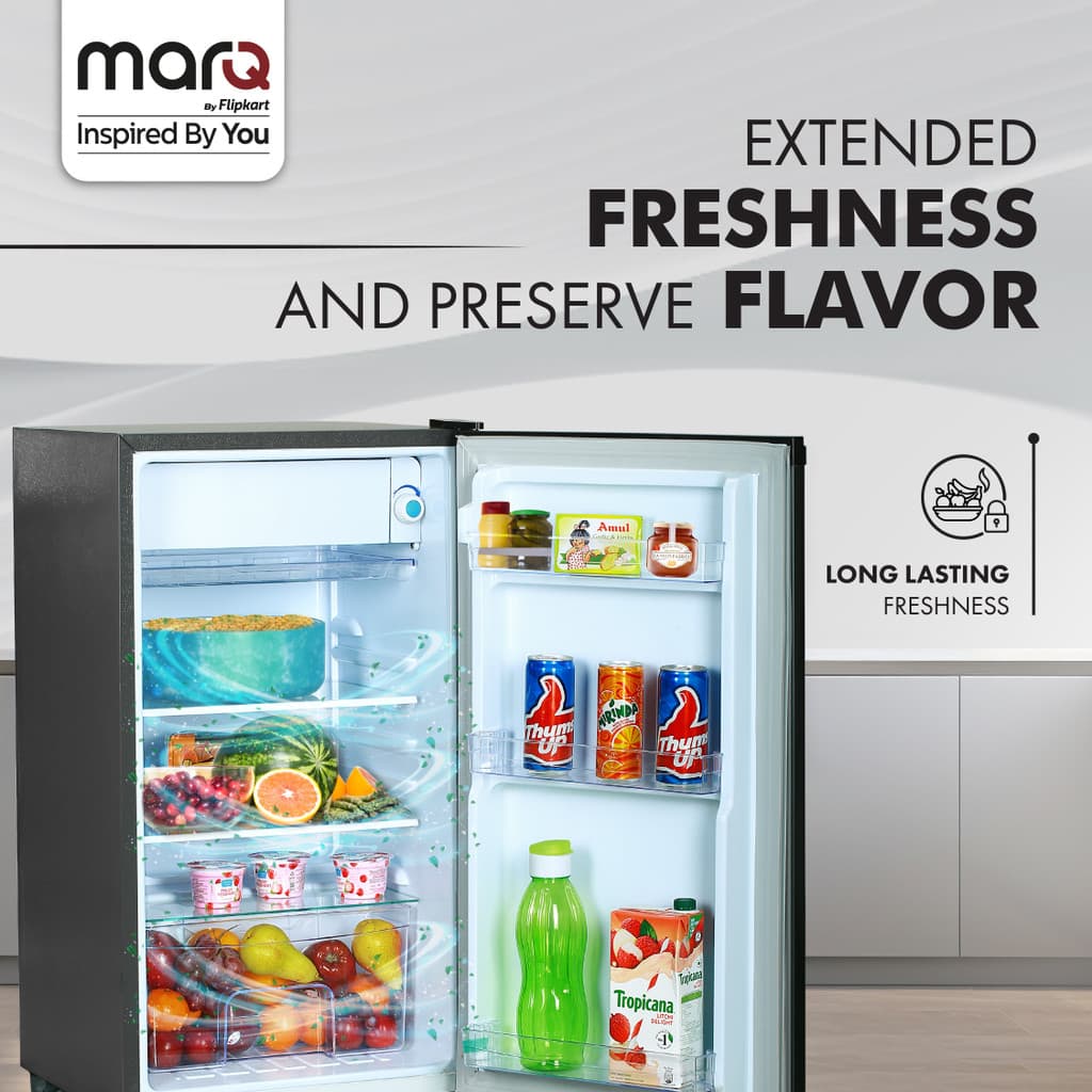 MarQ by Flipkart 90 L Direct Cool Single Door 1 Star Refrigerator