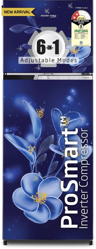 Voltas Beko 243 L Frost Free Double Door 2 Star Refrigerator