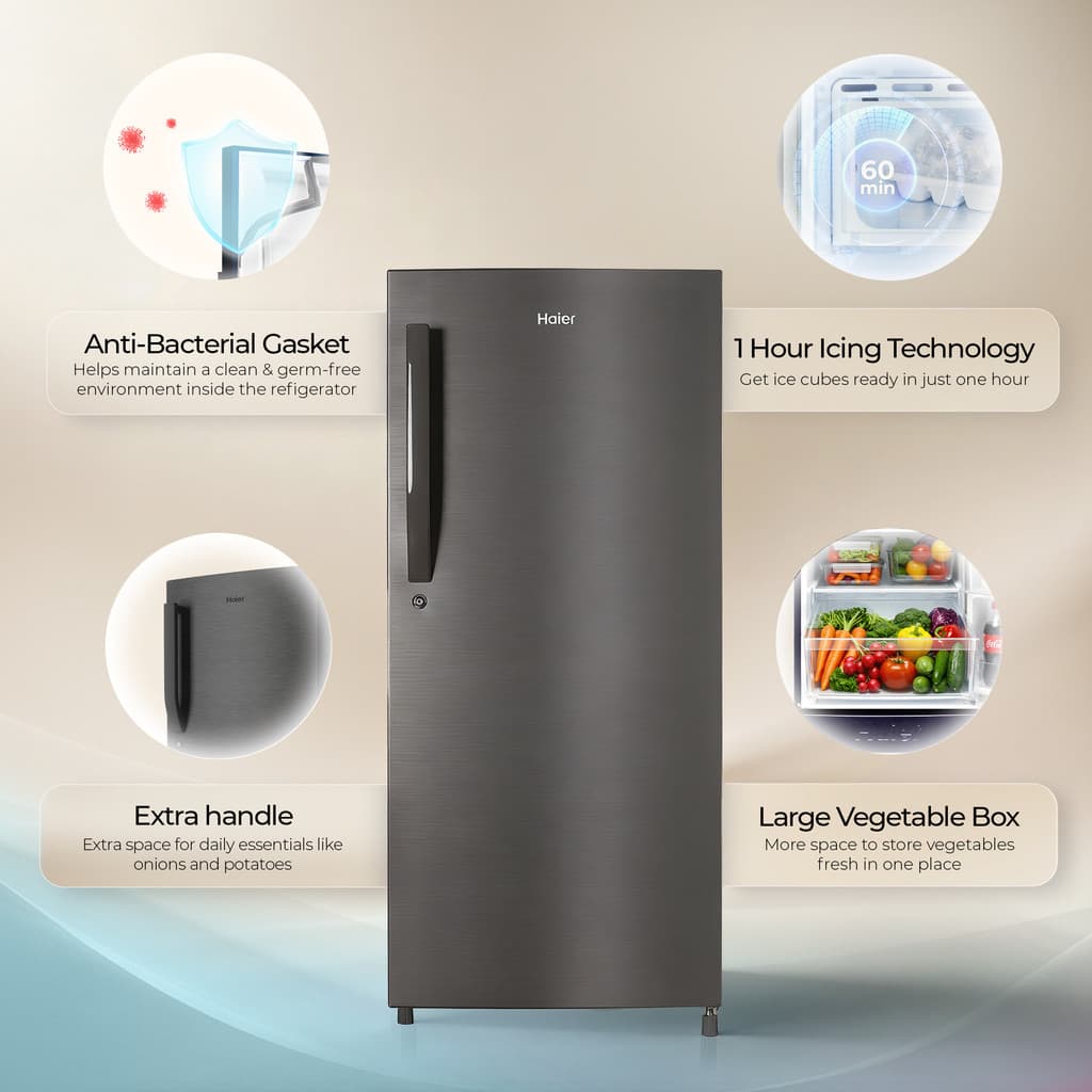 Haier 190 L Direct Cool Single Door 5 Star Refrigerator