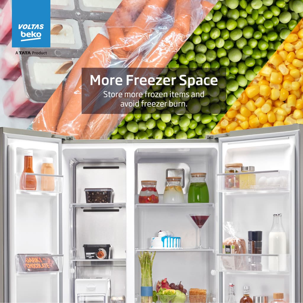 Voltas Beko 563 L Frost Free Side by Side Refrigerator