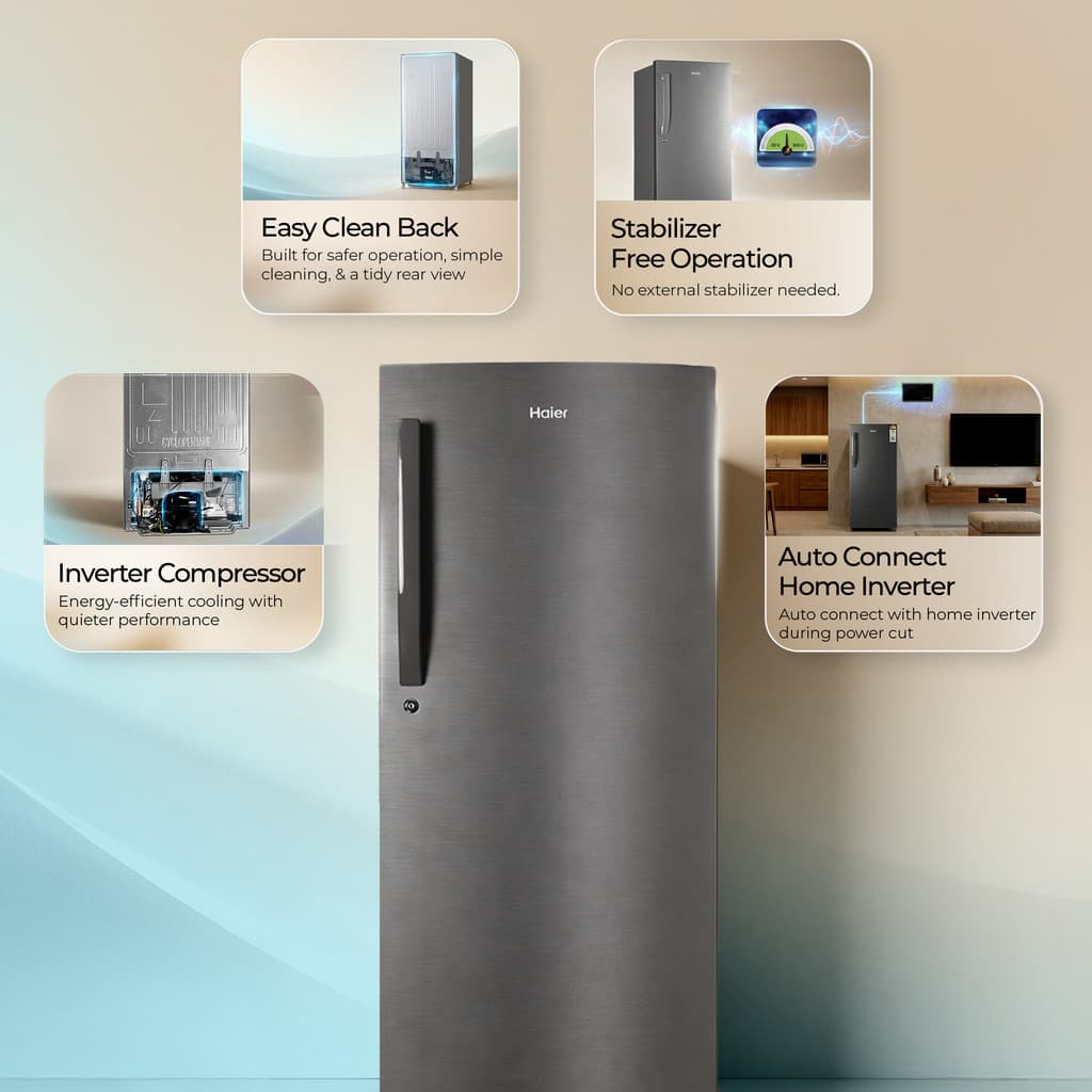 Haier 190 L Direct Cool Single Door 5 Star Refrigerator