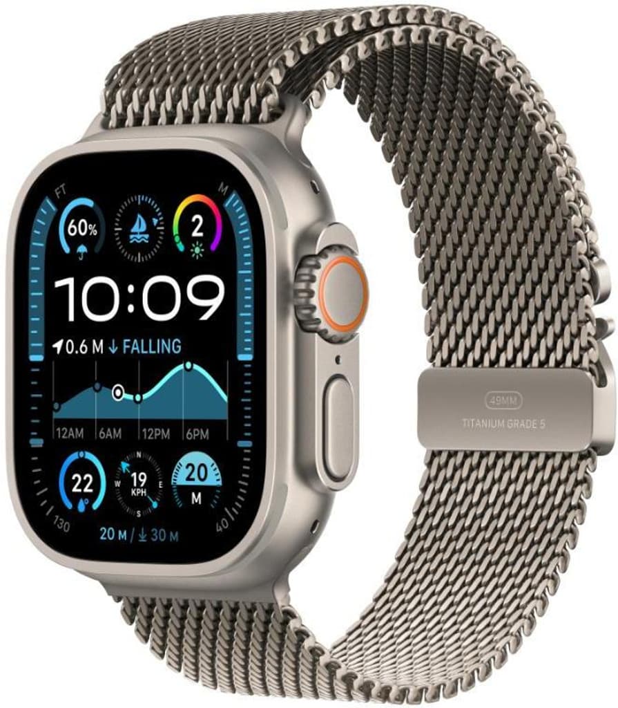 Apple Watch Ultra 2 GPS + Cellular 49mm Natural Titanium with Milanese Loop
