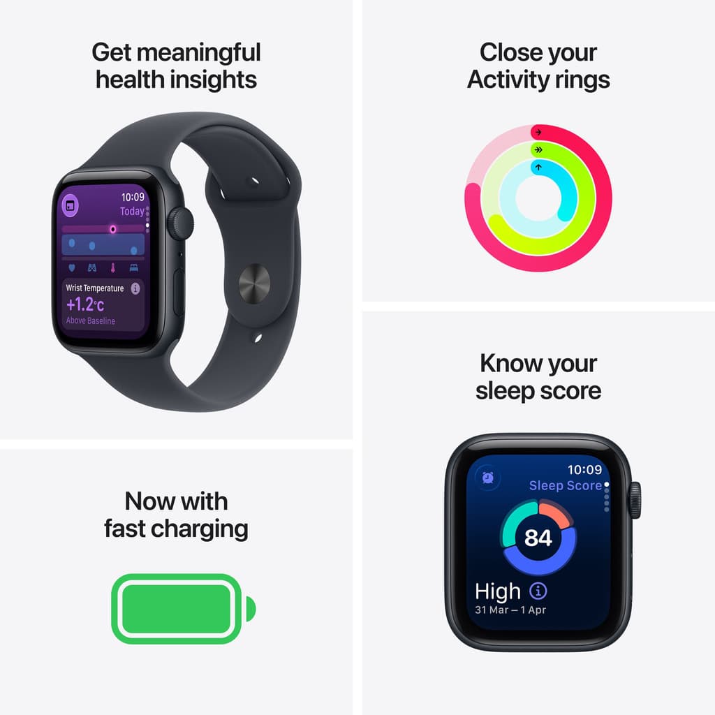 Apple Watch SE 3(2025) GPS 40mm Starlight Aluminium Case Starlight Sport Band - M/L
