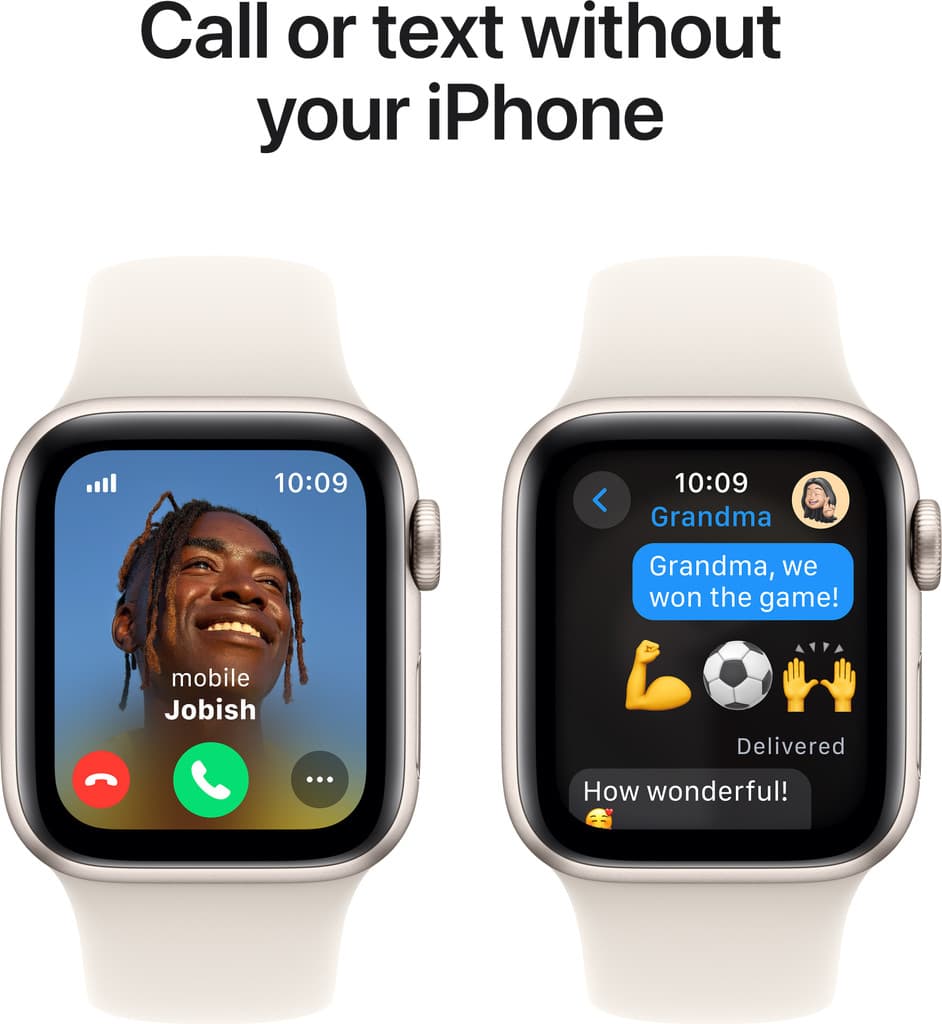 Apple Watch SE GPS + Cellular 40mm Starlight Aluminium with Starlight Sport Band