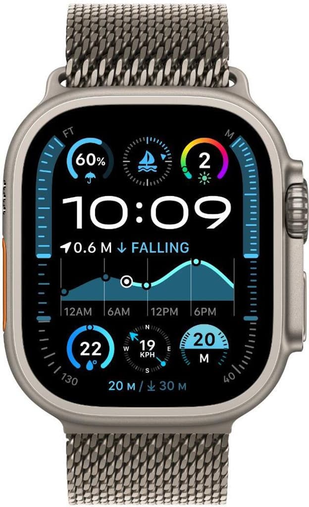 Apple Watch Ultra 2 GPS + Cellular 49mm Natural Titanium with Milanese Loop