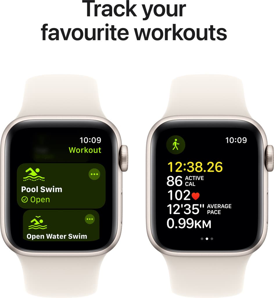 Apple Watch SE GPS + Cellular 40mm Starlight Aluminium with Starlight Sport Band