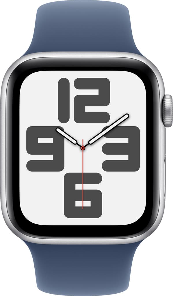 Apple Watch SE 2 GPS 44mm (2nd Gen) Silver Aluminium with Denim Sport Band